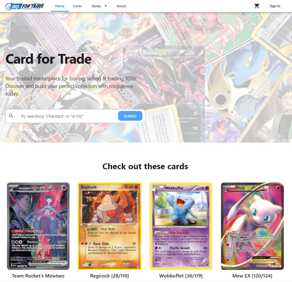 CardforTrade preview (Home)